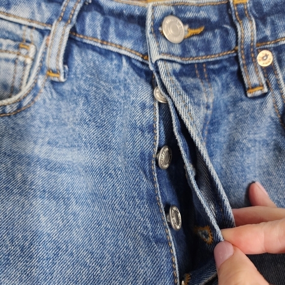 WE THE FREE BUTTON FLY SKINNY JEANS - Picture 3 of 7